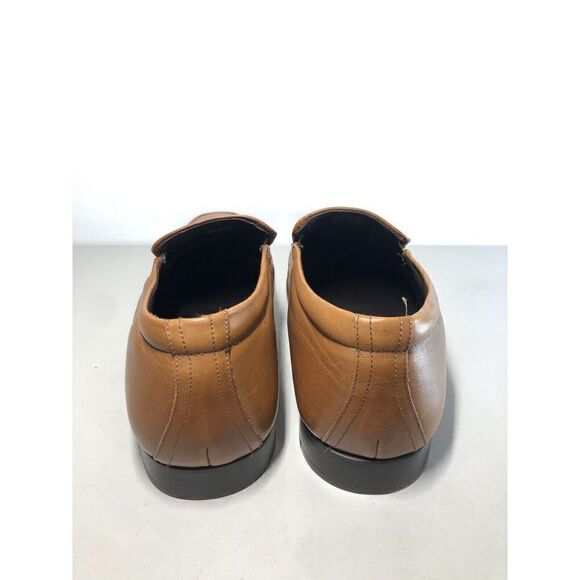 Quirelli Brown Leather Slip On Square Toe Dress Loafers Shoes Men Sz 29/11.5M US - Picture 8 of 16